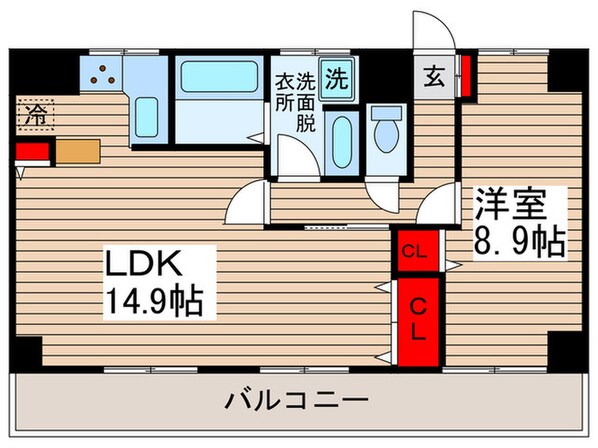 トーカン柏キャステール（903）の物件間取画像